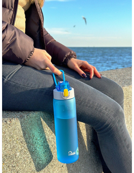 Tritan-Trinkflasche Majestic Sport Okosei Mat 750 ml Blau