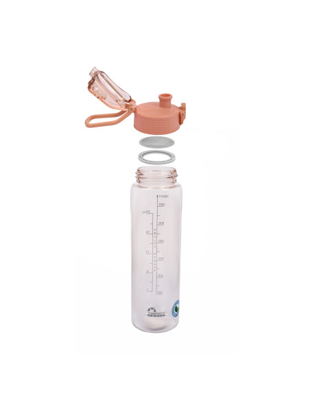 Tritan-Trinkflasche Majestic Sport Okosei Clear 750 ml Rosa