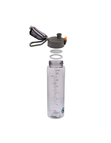 Tritan-Trinkflasche Majestic Sport Okosei Clear 750 ml Grau