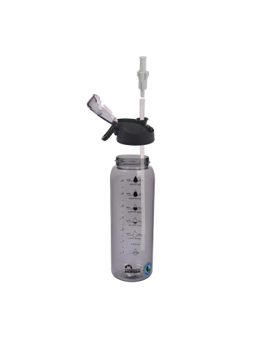 Tritan-Trinkflasche 1L Majestic Sport Dash 1000 ml Grau