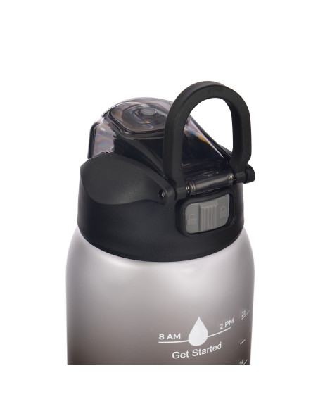 Tritan-Trinkflasche Majestic Sport Shadow 1000 ml Schwarz