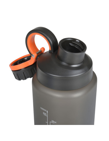 Tritan-Trinkflasche 1L Majestic Sport James Mat 1000 ml Schwarz