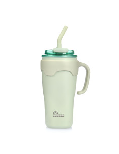 Thermobecher Majestic Sport Jelly mit Strohhalm - Grün