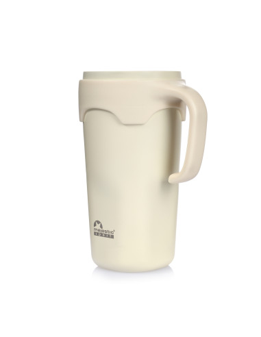 Thermobecher Majestic Sport Jelly mit Strohhalm – Weiß