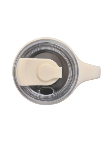 Thermobecher Majestic Sport Jelly mit Strohhalm – Weiß