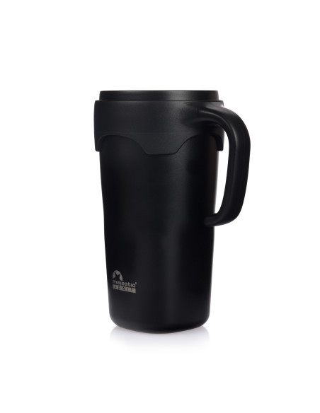 Thermobecher Majestic Sport Jelly mit Strohhalm – Schwarz