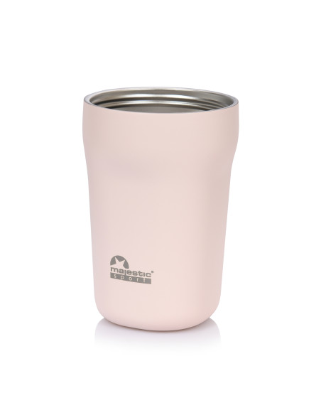 Thermobecher mit Strohhalm Majestic Sport Hoody 420 ml – Rosa