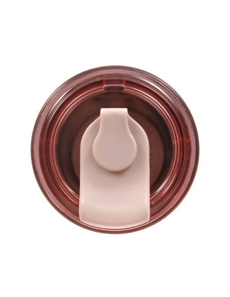 Thermobecher mit Strohhalm Majestic Sport Hoody 420 ml – Rosa