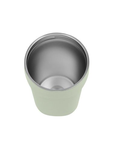 Thermobecher mit Strohhalm Majestic Sport Hoody 420 ml – Grün