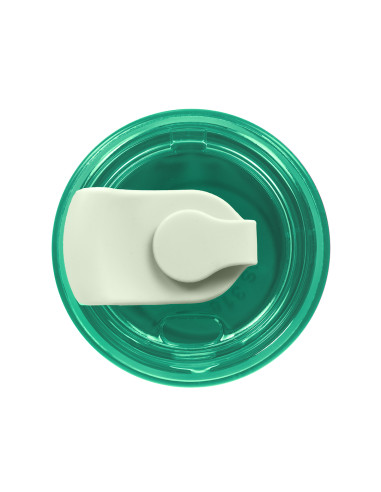 Thermobecher mit Strohhalm Majestic Sport Hoody 420 ml – Grün