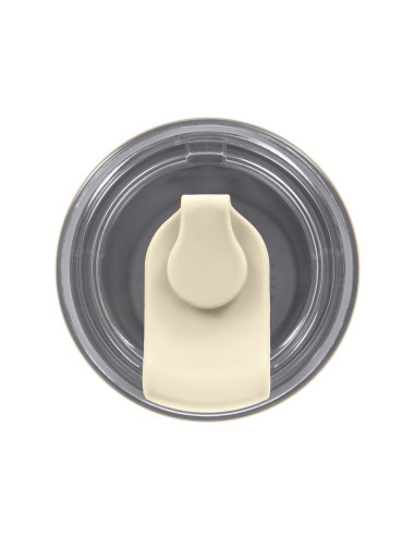 Thermobecher mit Strohhalm Majestic Sport Hoody 420 ml – Weiß