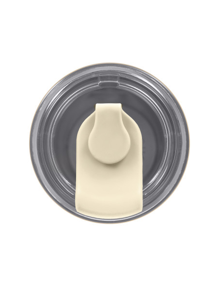 Thermobecher mit Strohhalm Majestic Sport Hoody 420 ml – Weiß