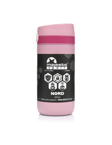 Thermobecher Majestic Sport Nord 420 ml - Rosa
