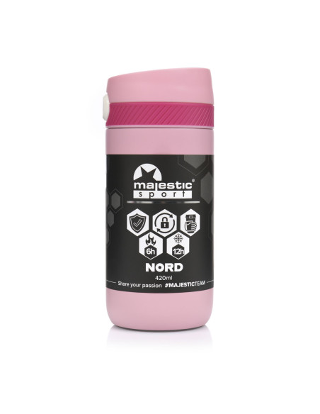 Thermobecher Majestic Sport Nord 420 ml - Rosa
