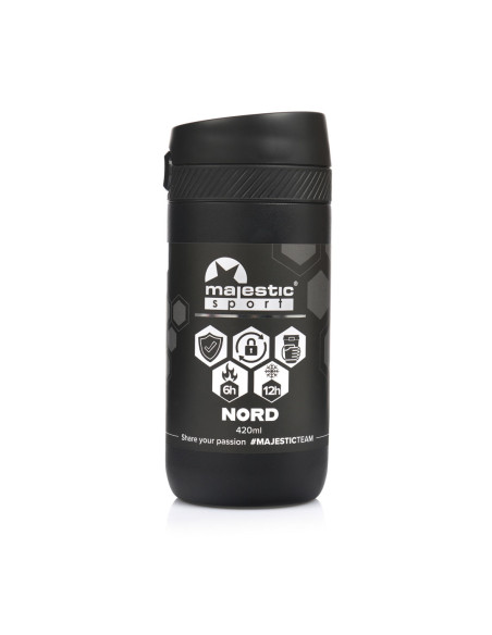 Thermobecher Majestic Sport Nord 420 ml - Schwarz