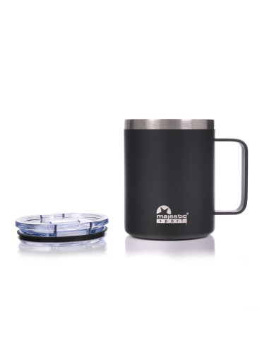 Thermobecher Majestic Sport Gump 400 ml – Schwarz