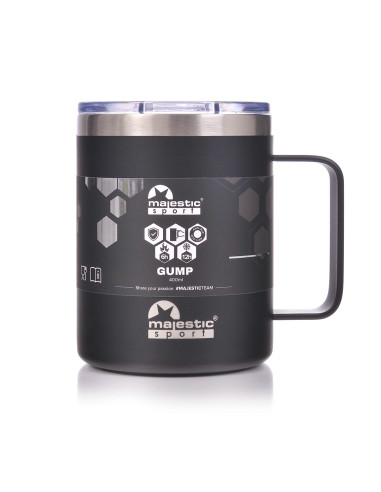 Thermobecher Majestic Sport Gump 400 ml – Schwarz