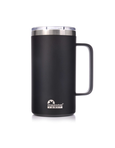 Thermobecher Majestic Sport Gump 650 ml – Schwarz