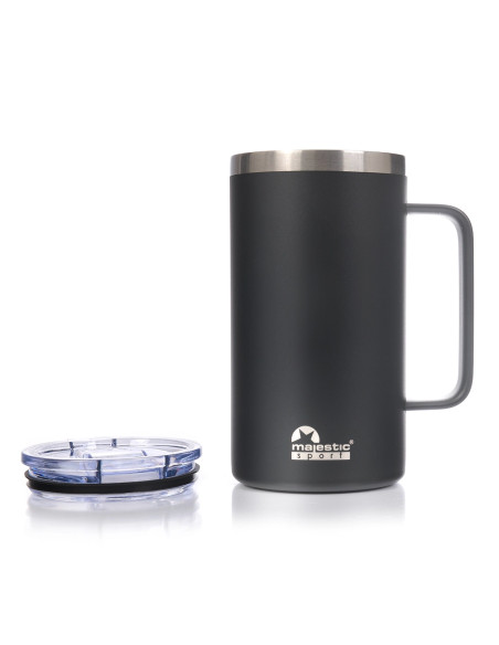 Thermobecher Majestic Sport Gump 650 ml – Schwarz